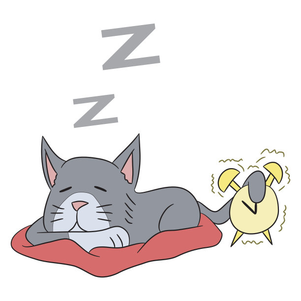 卡通画猫懒图片下载