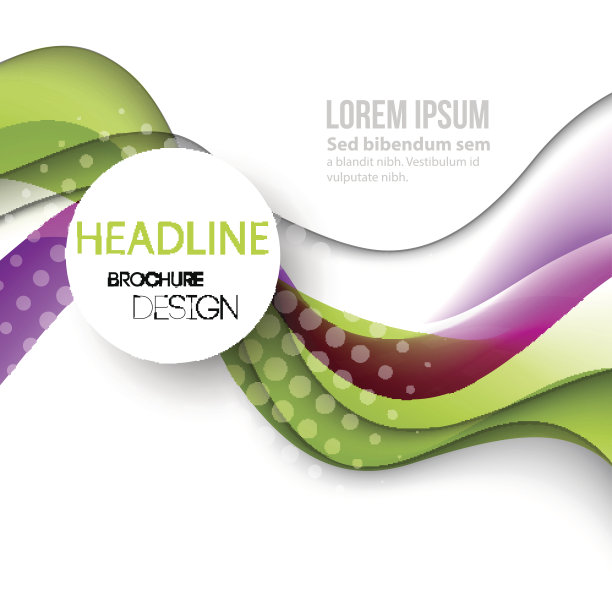 抽象曲线背景线。模板宣传册设计图片下载