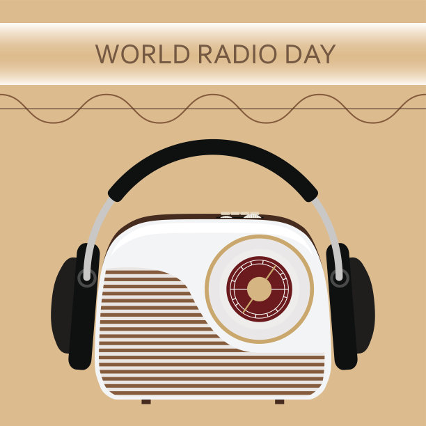 世界无线电日的无线电矢量图图片下载