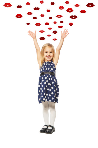 女孩和嘴唇图片下载