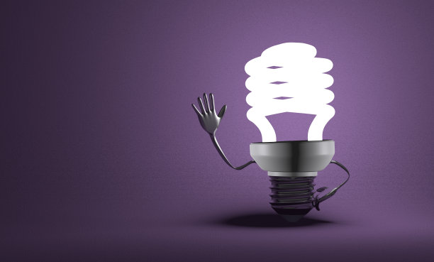 荧光灯人物挥着手图片下载