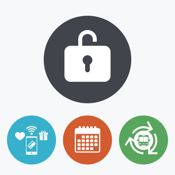 锁标志图标。登录的象征。图片下载