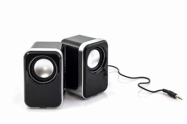 小型计算机扬声器。图片下载