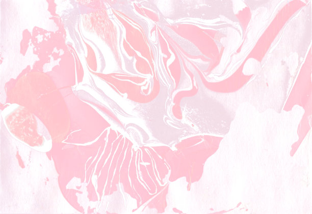 大理石纹手工纸。Diy有机结构。美丽的粉红色白色和灰色液体表面与黑色细线。素材图片