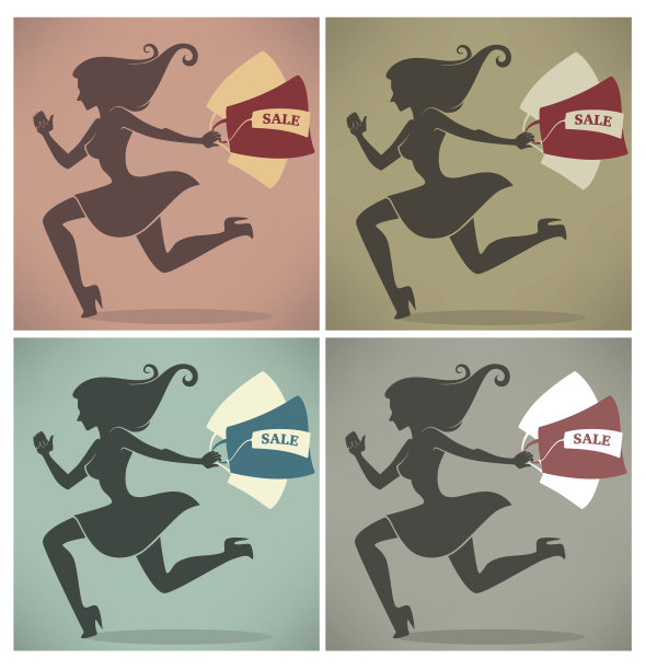 购物季，矢量商业背景图片下载