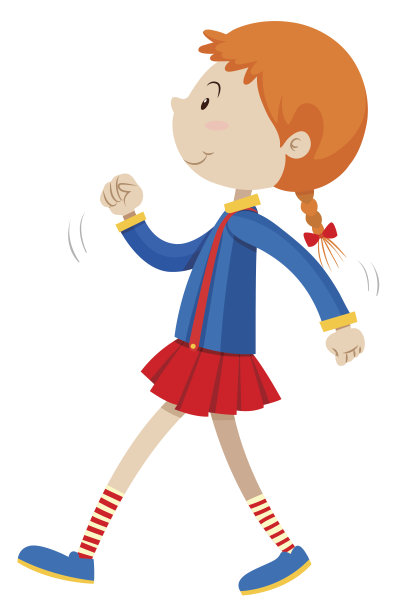 小女孩独自行走图片下载