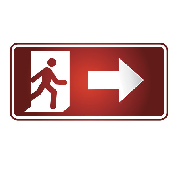 消防出口标志-向量图片下载