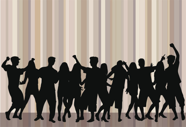 跳舞的轮廓图片下载