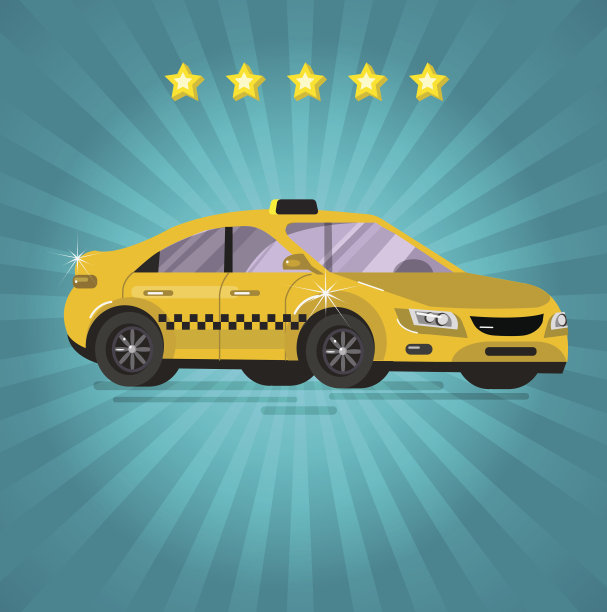矢量出租车详细服务图片下载