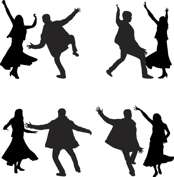 跳舞的轮廓图片下载