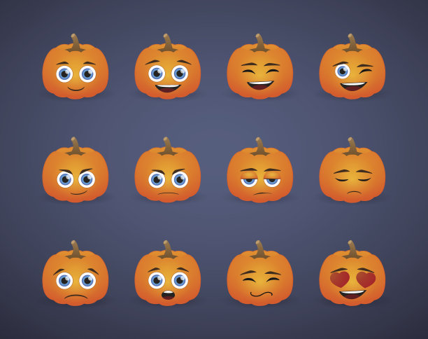 可爱的南瓜头像表情集图片下载