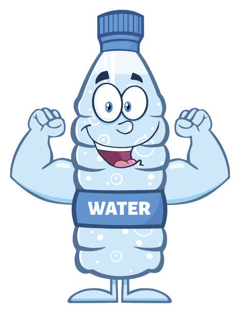 露出肌肉手臂的水瓶图片下载