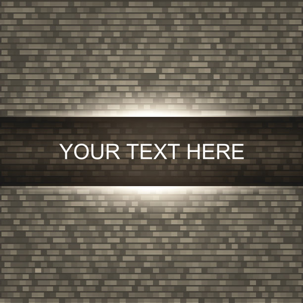砖墙背景与灯光图片下载