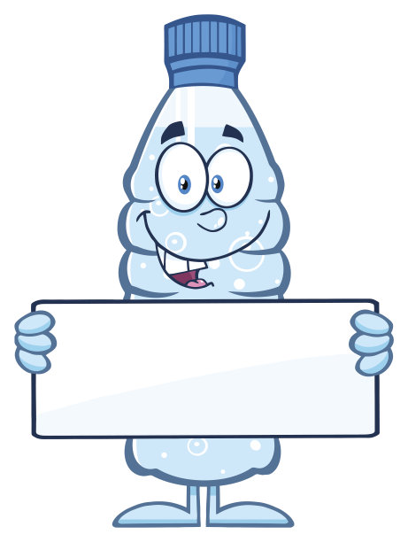 举着空白标志的水瓶图片下载