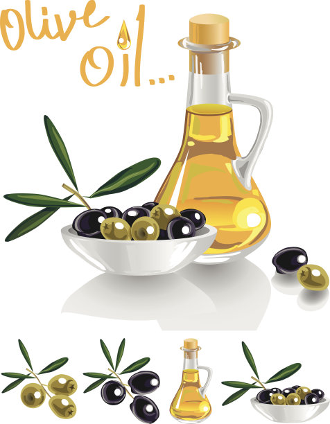 白色的橄榄油图片下载