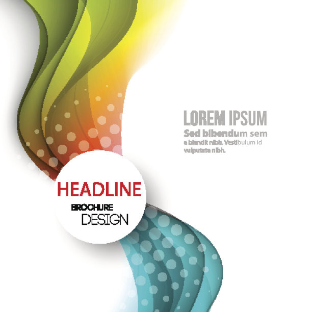 抽象曲线背景线。模板宣传册设计图片下载