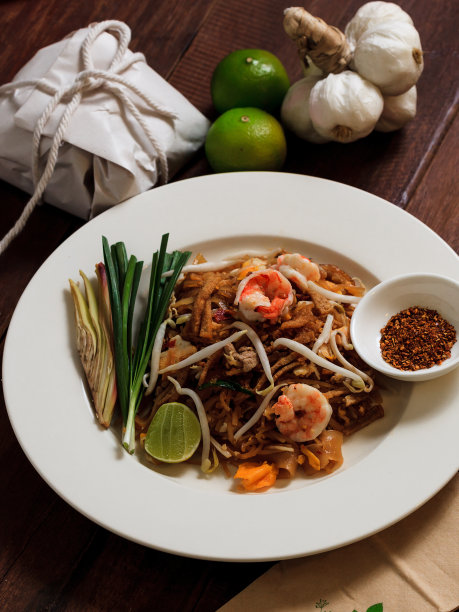 虾仁泰式面条图片下载