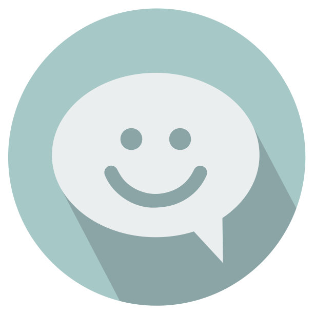 微笑聊天气泡图标图片下载