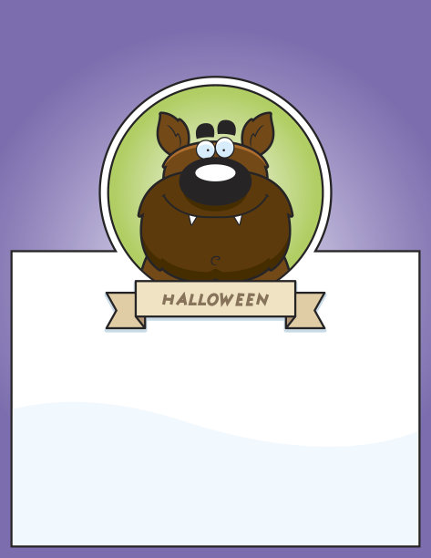 卡通狼人万圣节图片图片下载