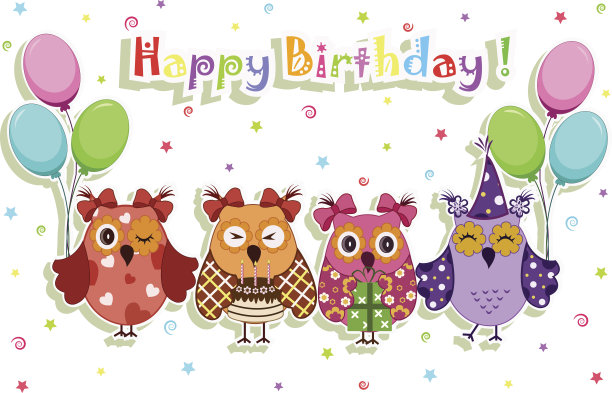 生日聚会猫头鹰套装图片下载