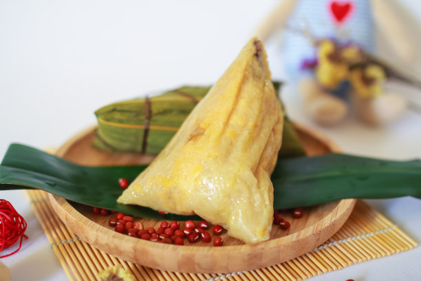 中国饺子，粽子通常在节日期间吃素材图片