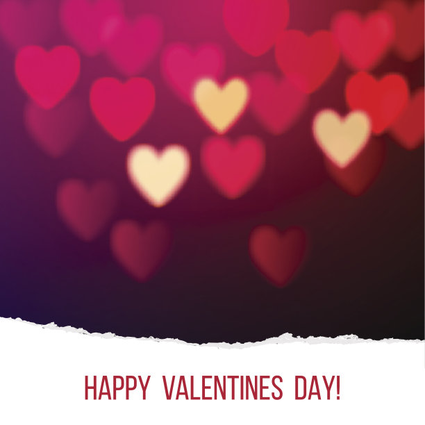 闪亮的心散景图片下载