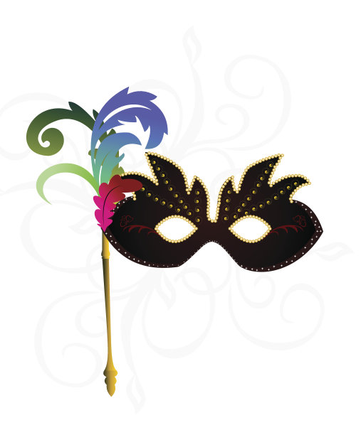 现实的狂欢节或戏剧面具图片下载