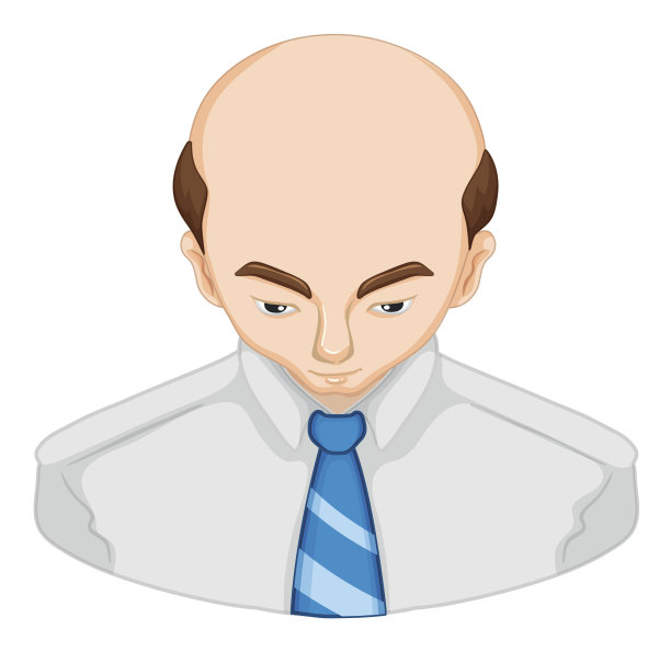 男人脱发图图片下载