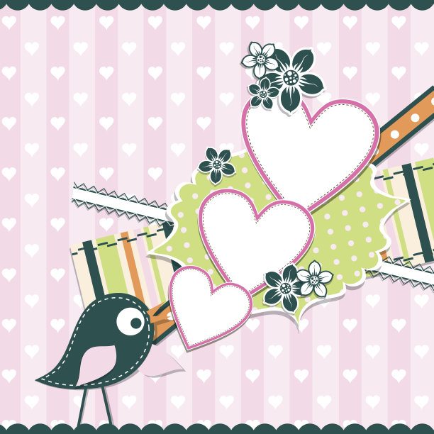 情人节贺卡模板图片下载