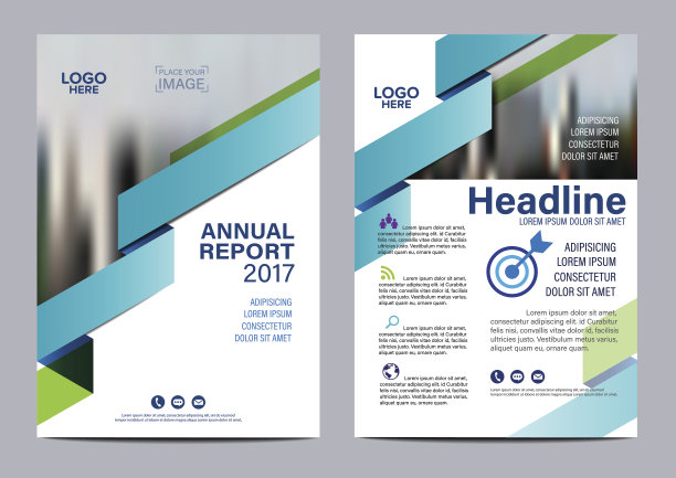 宣传册布局设计模板。年度报告传单传单载体图片下载