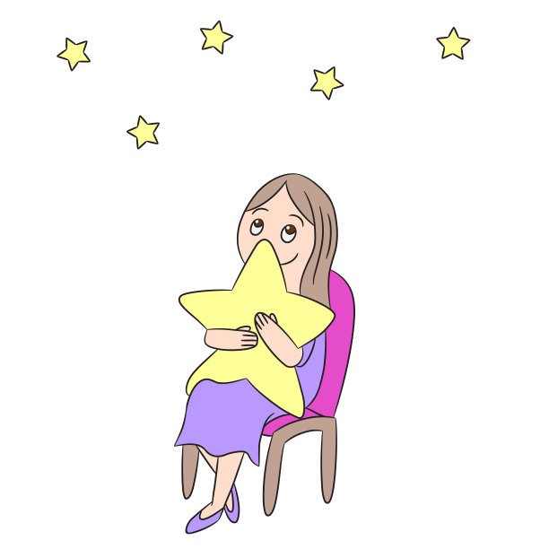 卡通绘画少女明星图片下载