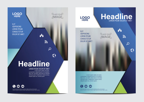 宣传册布局设计模板。年度报告传单传单载体图片下载