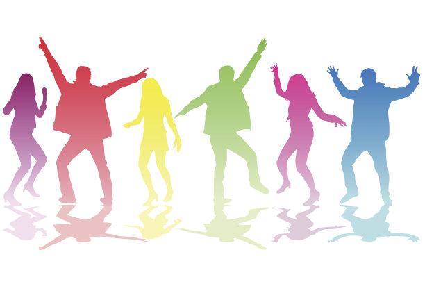 跳舞的轮廓图片下载