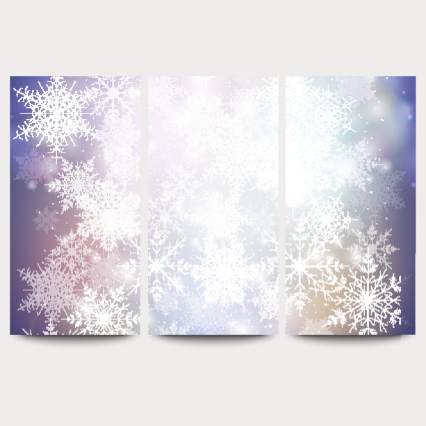 冬天的背景设置与雪花。摘要冬季设计与网站图片下载