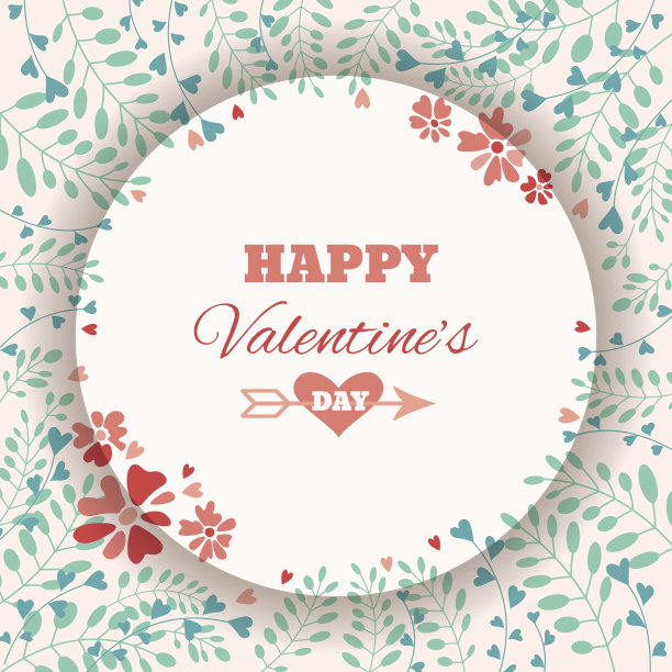 情人节贺卡。图片下载