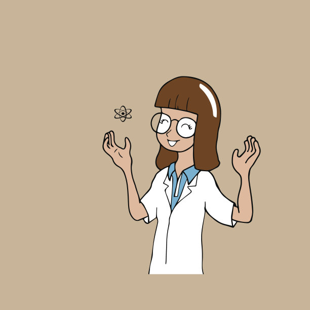 原子科学家的女孩图片下载