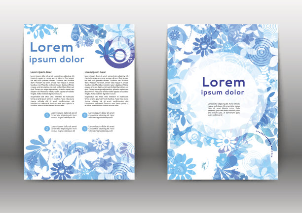 抽象的彩色小册子图片下载