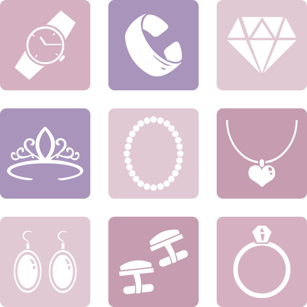 矢量珠宝图标图片下载