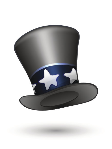 神奇的帽子。矢量图图片下载