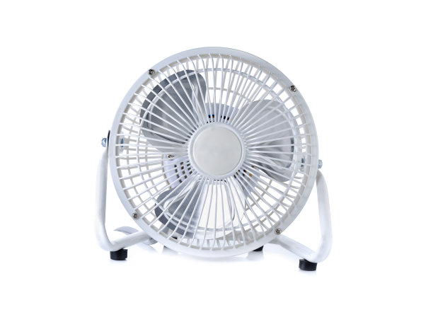 白色背景上的便携式小风扇图片下载