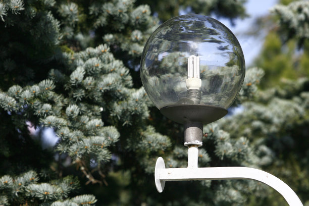 路灯采用自然界中的节能灯图片下载