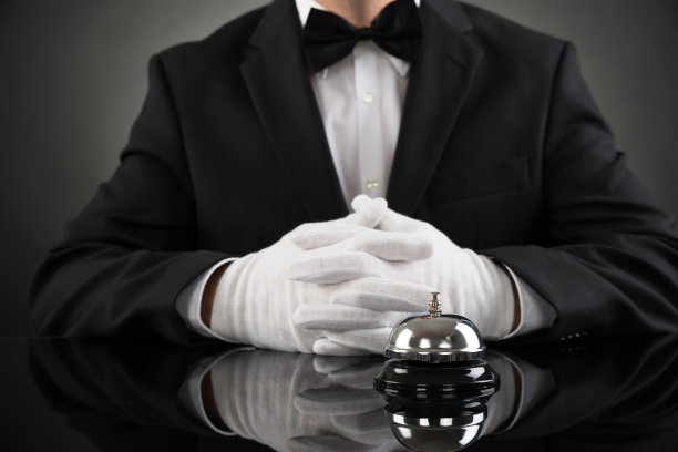 服务员和服务台的服务员图片下载