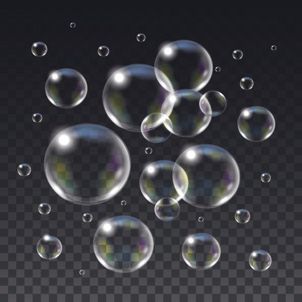 残余向量孤立的肥皂泡。图片下载