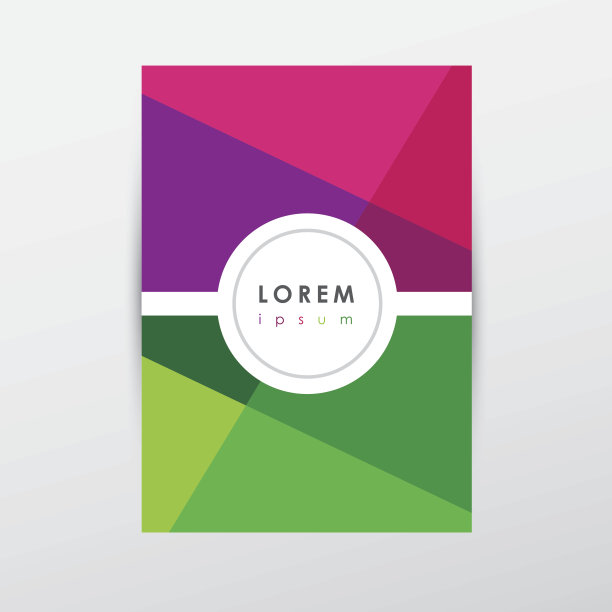 字母标志风格的封面小册子和信头模板设计图片下载