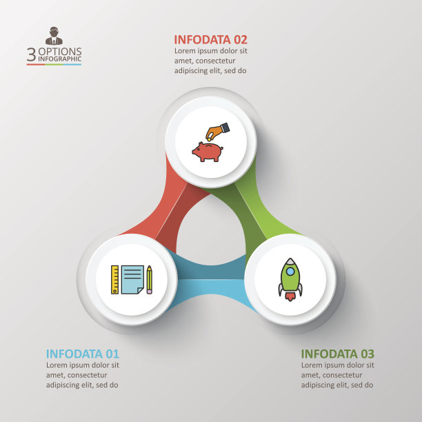 矢量信息图设计模板。图片下载
