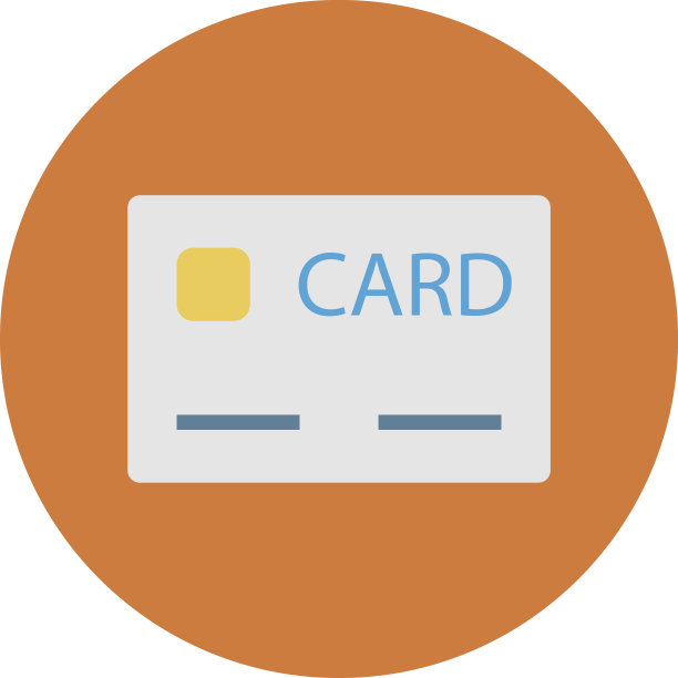 彩色信用卡矢量图标图片下载