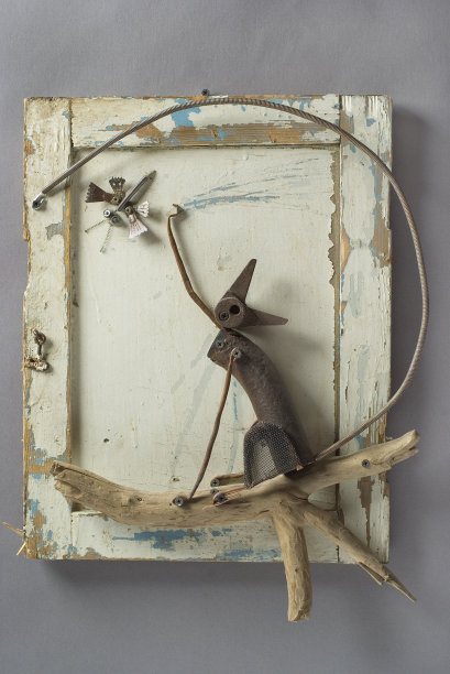 回收的艺术钢猫捉蜻蜓图片下载