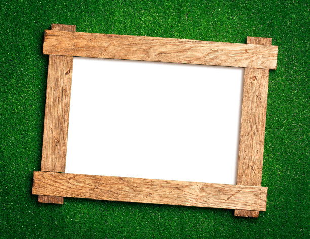 绿色木框架图片下载