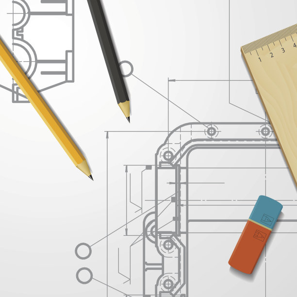 机构矢量技术蓝图图片下载