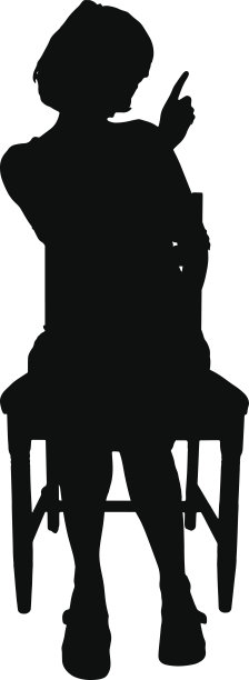 一个女人的矢量剪影。图片下载